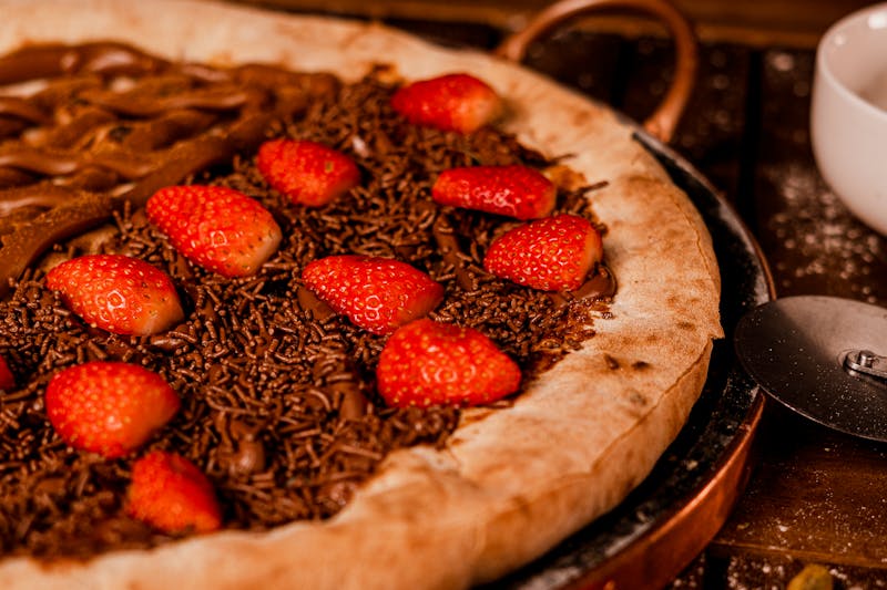 Nutella pizza dessert at Anthony's coal fired pizza